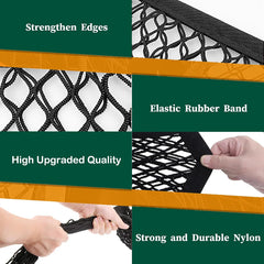 Envelope Style Cargo Net Compatible with Ford F150 F250 F350 (2013-2026) - Double-Layer Trunk Tailgate Cargo Netting with Leak-Proof Bottom