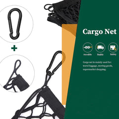 Envelope Style Cargo Net Compatible with Ford F150 F250 F350 (2013-2026) - Double-Layer Trunk Tailgate Cargo Netting with Leak-Proof Bottom