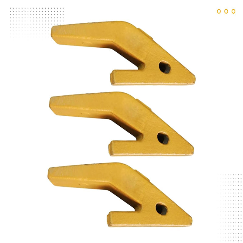 U43792 Weld-On Bucket Tooth Adapter + 23/230 Bucket Teeth with TF23P Flex Pins, for Skid Steer & Excavator,Aftermarket Replacement