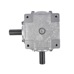 40 HP Right Angle Bevel Gearbox 1:1 CW/CW with 1" Keyed Shaft, 4-1/4" Square Bolt Pattern, 1800 RPM Max - Replacement for Live PTO, Auger & Conveyor Right-Angle Drives