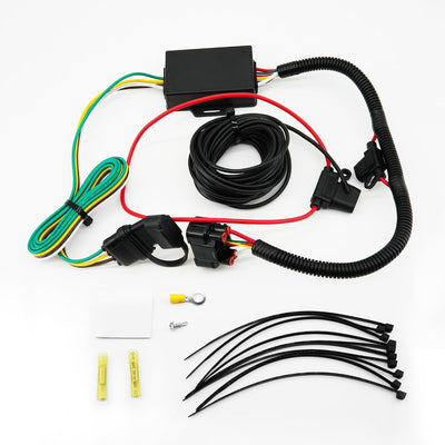 Arnés de cableado para remolque de 4 vías 56420 compatible con Hyundai Santa Fe (2019-2023), Palisade (2020-2022), Santa Cruz (2022-2024), Tucson (2022-2023), Kia Telluride (2020-2022) y Carnival (2022-2024).