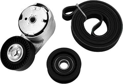 Drive Belt Tensioner and Idler Pulley Kit Fit for Dodge Grand Caravan/Avenger/Journey, for Chrysler 200/Town&Country, Ram C/V 3.6L V6 Engine, Replace# 39282, 38082, 6PK1955