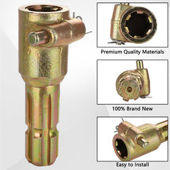 PTO Shaft Extender 1-3/8" 6-Spline Female × Male,70HP Quick-Release PTO Adapter,For Tractor & Implement Driveline