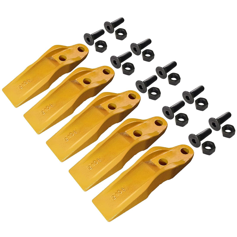 132-4720 Bolt-On Unitooth Excavator Bucket Teeth, Compatible with CAT Skid Steer & Loader Buckets, with Bolts & Nuts,Aftermarket Replacement