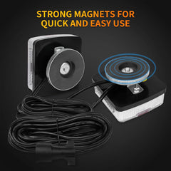 Magnetic Trailer Light Kit Waterproof LED 12V,24ft Cable With 7-Pin Plug,IP68 Waterproof,DOT Certified,Fits All Trailers Trucks Boats RVs