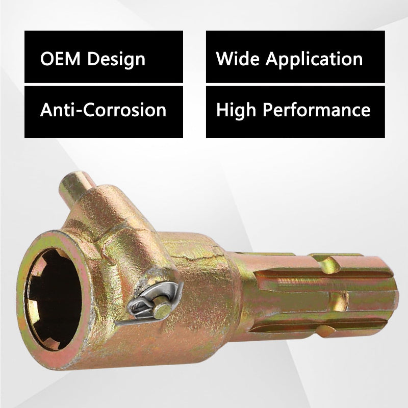 PTO Shaft Extender 1-3/8" 6-Spline Female × Male,70HP Quick-Release PTO Adapter,For Tractor & Implement Driveline