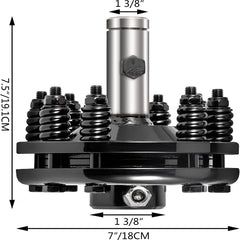 PTO Shaft 1 3/8 Inch Series 4 39 to 55 Inch with Slip Clutch 6 Spline Tractor End Round Implement End 35HP PTO Driveline Shaft for Bush Hog Finish Mower Rotary Cutter