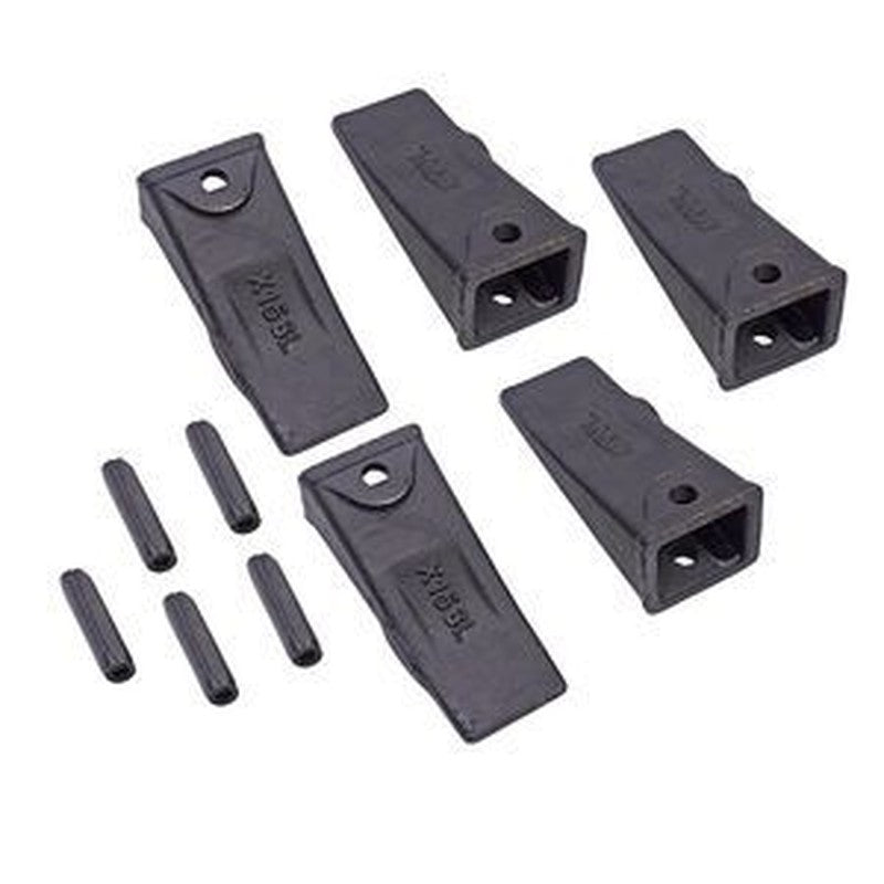 5 Pack X156L Bucket Teeth 156LPN Roll Pin for Skid Steer & Excavators 6716001 1914210182