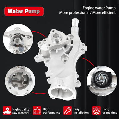 Water Pump & Thermostat Kit Fit for 2011-2016 Chevy Cruze 1.4L Turbo, 2013-2020 Buick Encore, 2012-2020 Sonic, 2013-2020 Trax, Replaces AW6662 25192709 55565336 902808 34709 buymachineryparts