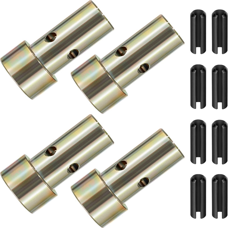 Cat 1 Quick Hitch Adapter Bushings 2 Pairs,OD Steel Zinc-Plated+8 Roll Pins,For 3-Point Quick Hitch Speeco John Deere