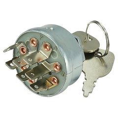 4 Position 7 Terminal Ignition Switch With 2 Keys 725-1717 925-1717 33-383 140301 532140301 for MTD Cub Cadet White Outdoor Poulan Husqvarna Jonsered Tractor