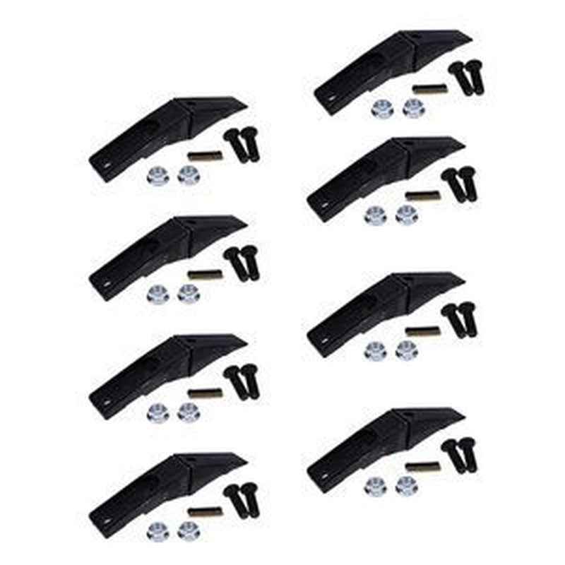 8-Piece Bucket Tooth & Flex Pin Kit for Bobcat Style Excavator