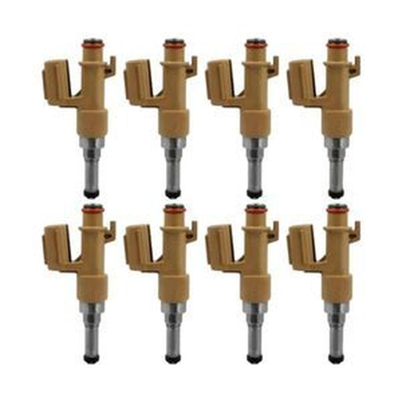 8pcs Fuel Injectors 23250-0S020 Compatible with Toyota Land Cruiser Sequoia Tundra Lexus GX460 LX570