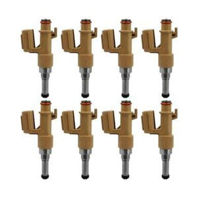 8pcs Fuel Injectors 23250-0S020 Compatible with Toyota Land Cruiser Sequoia Tundra Lexus GX460 LX570