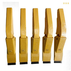 Wear Parts Weld-on Flush Mount 2AH Bucket Shanks + Original Fab 2A Bucket Teeth with Pins, for Mini Excavator & Small Backhoe,Aftermarket Replacement