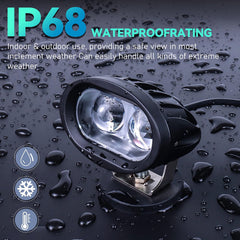 Magnetic LED Forklift Blue Spot Safety Light 20W 6D Lens Pedestrian Warning Beam IP68 Waterproof 6063 Aluminum Housing Universal for Forklift Loader Excavator Warehouse