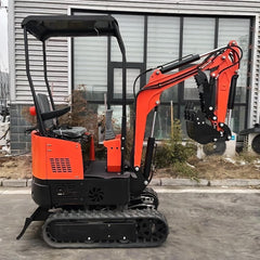 Hydraulic Thumb Clip for Mini Excavators up to 2 Tons - with 2 Hydraulic Hoses & Screws, Manganese Steel | Universal Fit 3-Hole Arm