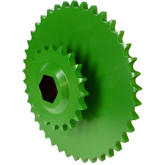 AE39652 Roda dentada dupla para John Deere 530 535 430 435 330 335 375 385