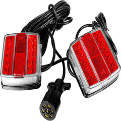 Magnetic Trailer Light Kit Waterproof LED 12V,24ft Cable With 7-Pin Plug,IP68 Waterproof,DOT Certified,Fits All Trailers Trucks Boats RVs