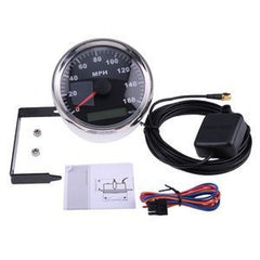 12V/24V MPH GPS Speedometer Odometer 85mm for Tractor Truck Motorcycle