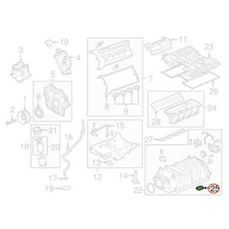 8-Piece Engine Intake Manifold Gasket LR010881 for Land Rover LR4 Range Rover Sport 2010-2013 buymachineryparts