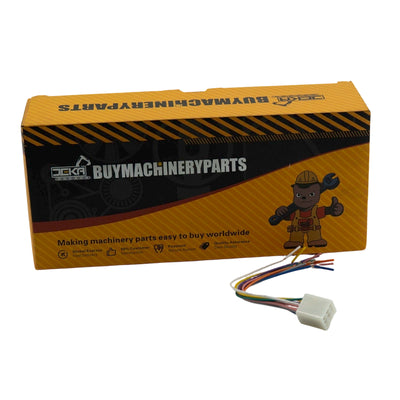 Arnés de cableado con enchufe macho de 9 pines para radio estéreo de tractor Kubota
