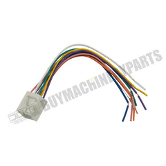 Arnés de cableado con enchufe macho de 9 pines para radio estéreo de tractor Kubota