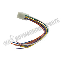 Arnés de cableado con enchufe macho de 9 pines para radio estéreo de tractor Kubota