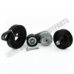 90K-38285 Serpentine Belt Tensioner & Idler Pulley Kit Compatible with 2003-2012 Dodge RAM 2500/3500/4500/5500 5.9L/6.7L, Sterling Bullet 45/55 2008-2010, Replace 38285 36315 K081264HD