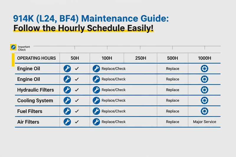 914K (L24, BF4) Maintenance Guide: Follow the Hourly Schedule Easily!