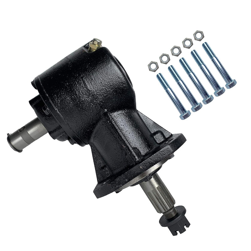 Shear Bolt Gearbox 35-45HP Rotary Cutter Replacement for Omni Gear RC30 1:1.47 Ratio with 5 Extra Shear Bolts,Cast Iron Right Angle Gearbox