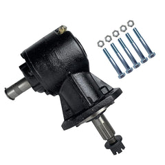 Shear Bolt Gearbox 35-45HP Rotary Cutter Replacement for Omni Gear RC30 1:1.47 Ratio with 5 Extra Shear Bolts,Cast Iron Right Angle Gearbox