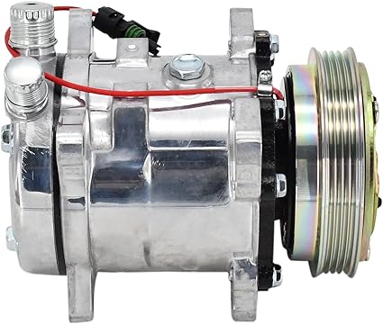 A/C Compressor 84322107 for New Holland CASE IH Skid Steer Loader 420 430 435 440 445 450 465