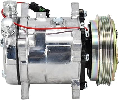 A/C Compressor 84322107 for New Holland CASE IH Skid Steer Loader 420 430 435 440 445 450 465