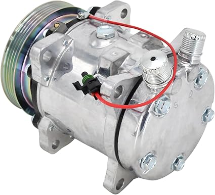A/C Compressor 84322107 for New Holland CASE IH Skid Steer Loader 420 430 435 440 445 450 465