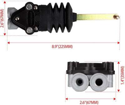 Air Suspension Height Control Valve,Levelling Valve for Smooth Suspension Adjustment 4640070020 4640070030 4640070040 4640070050 4640070060 Be Used for Daf Kenworth Meritor Paccar Peterbilt