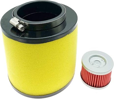 Kit de limpeza do elemento do filtro de ar com filtro de óleo, compatível com Honda Rancher 420 4x4 2x4 ES TRX420FM TRX420TM TRX420FE TRX420TE (2007-2013). Substitui a peça 17254-HP5-600.