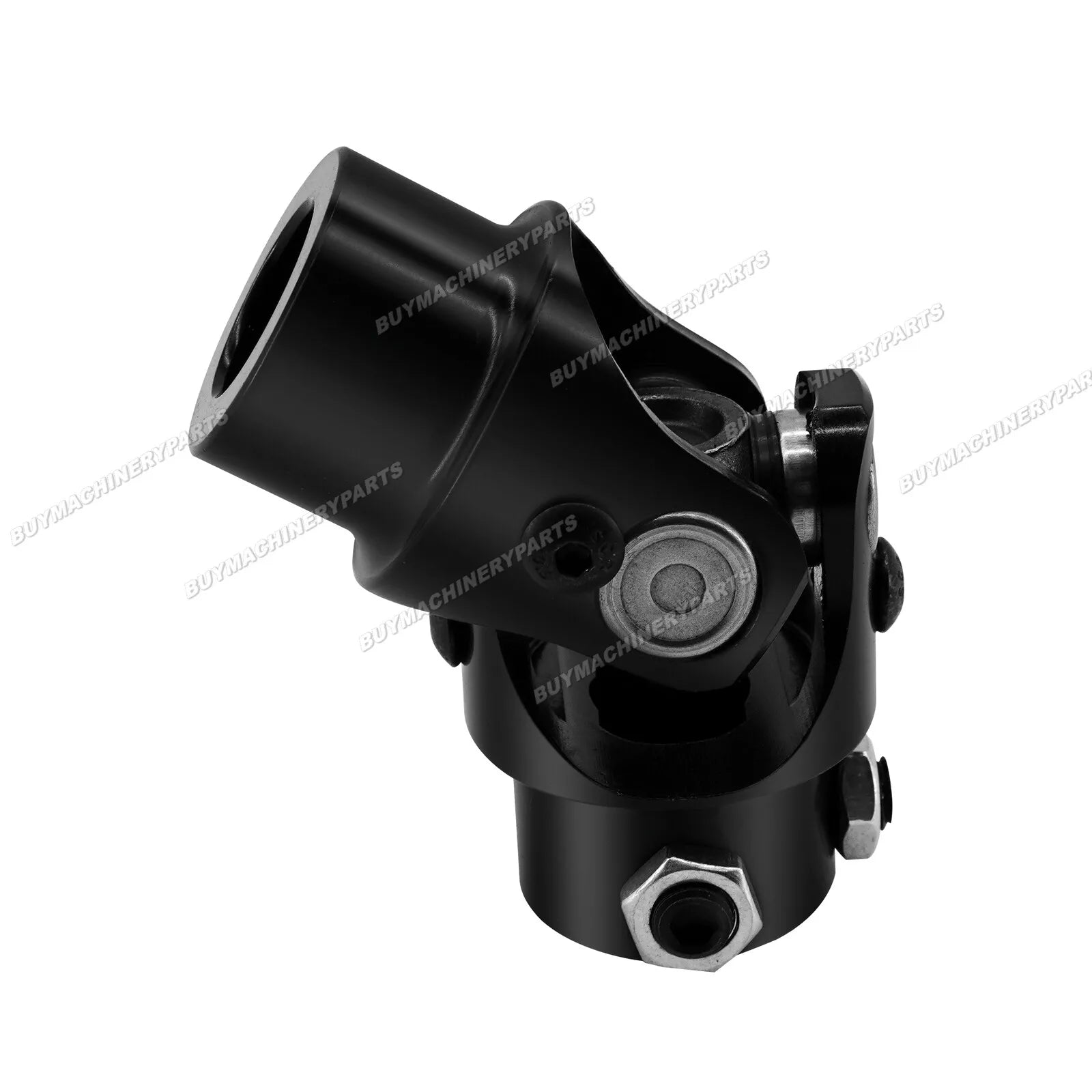 3/4" Round X 3/4" DD Black Powder Coated Steering Shaft U Joint Column Coupling