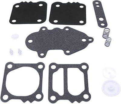 Boat Engine 21-42990A7 42990A8 42990A9 42990A10 857005A1 Fuel Pump Diaphragm Kit for Mercury Mariner Quicksilver 35 40 45 50 55 60 65 75 80 90 100 115 125 135 150 175 200 275 HP, fit Sierra 18-7817