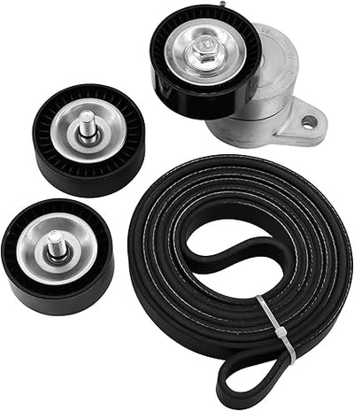 Drive Belt tensioner Kit Fit for Jeep Compass/Patriot 2008-2017, Dodge Journey 2009-2017, Avenger 2008-2014, Caliber 2008-2012, for Chrysler 200 2011-2014, Sebring 2007-2010, 2.0L 2.4L