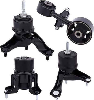 Engine Motor and Transmission Mount Set of 4 - Compatible with Toyota Camry Motor Mounts 2002-2006 2.4L Automatic Trans - Replaces A4203, A4211, A4204, A4207 - Front, Right, Rear, Upper