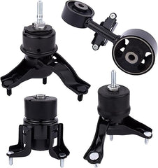 Juego de 4 soportes de motor y transmisión - Compatible con soportes de motor Toyota Camry 2002-2006 2.4L Transmisión automática - Reemplaza A4203, A4211, A4204, A4207 - Delantero, derecho, trasero, superior