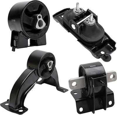 Engine and Transmission Mount Set of 4 by AA Ignition - Fits 3.3L, 3.8L, 4.0L Chrysler Town & Country, Dodge Grand Caravan -Replaces A5654, A5480, A5465, A5493 Front Right, Rear, Transmission Mount