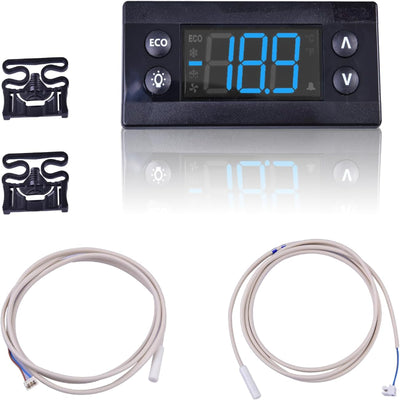 Kit de controlador de temperatura Erc112C 080G3106 080G3494, compatible con el controlador de refrigeración Beverage-Air Delfield Hoshizaki Danfoss, compatible con Fisherbrand Isotemp, SP-5209 SP-5210.