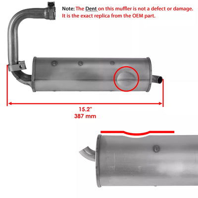 Exhaust Muffler 5UG-E4710-01-00 5UG-E4710-00-00 for Yamaha UTV Rhino 660 YXR660FA YXR66FA