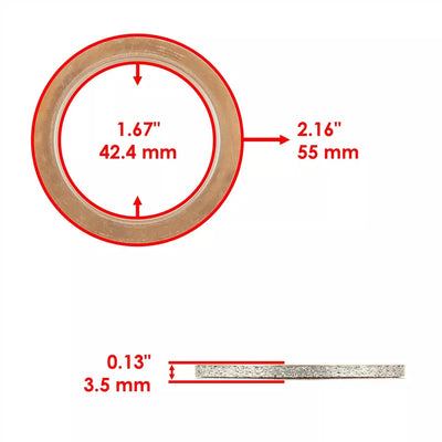 Exhaust Muffler Silencer Pipe Gasket Kit for Yamaha YXC700 YXM700 Viking 700 4X4