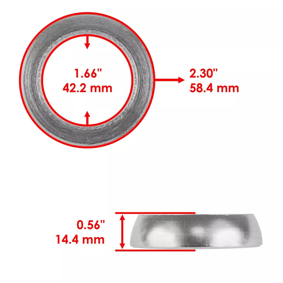 Exhaust Muffler Silencer Pipe Gasket Kit for Yamaha YXC700 YXM700 Viking 700 4X4