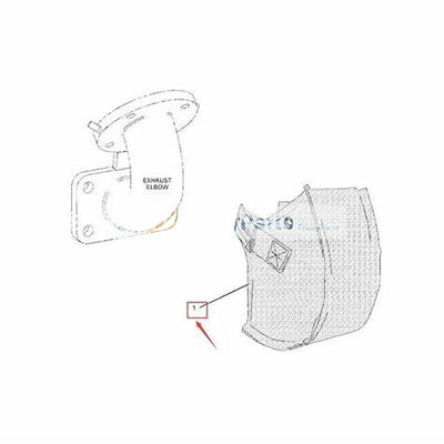 Exhaust Pipe Sleeve 272-9714 for Caterpillar CAT Engine C4.4