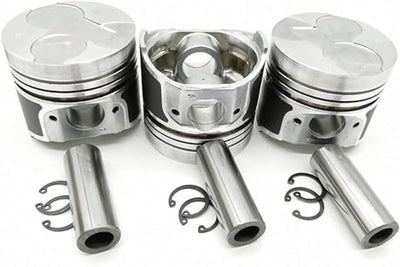 For Komatsu Wheel Loader WA40-3 WA50-3 Yanmar Engine 3TNE84 3TNE84T Komatsu Engine 3D84E STD Piston 3 Units 1 Set YM129002-22090