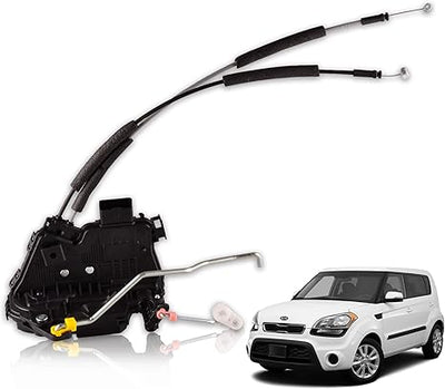 Actuador de cerradura de puerta delantera izquierda compatible con Kia Soul 2011-2013. Reemplaza el conjunto del pestillo de la puerta del lado del conductor.